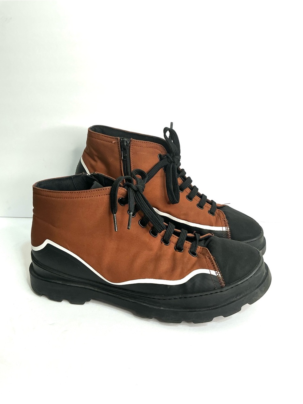 Camper Chunky Twins asymmetric ankle boots Lug Sole High Top  Streetwear EU 44